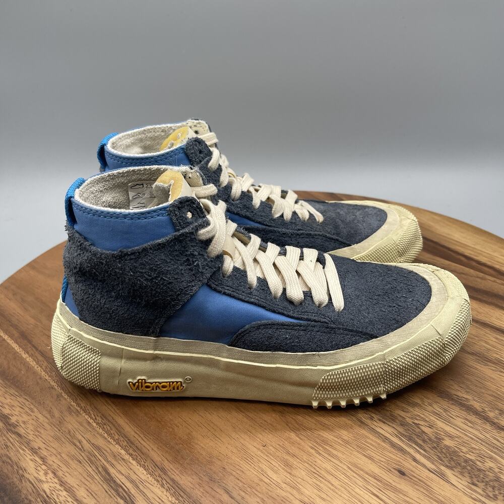 Brandblack Shoes Womens 6 Vibram Mega Grip Leather Suede Walking Hiking Hi Tops